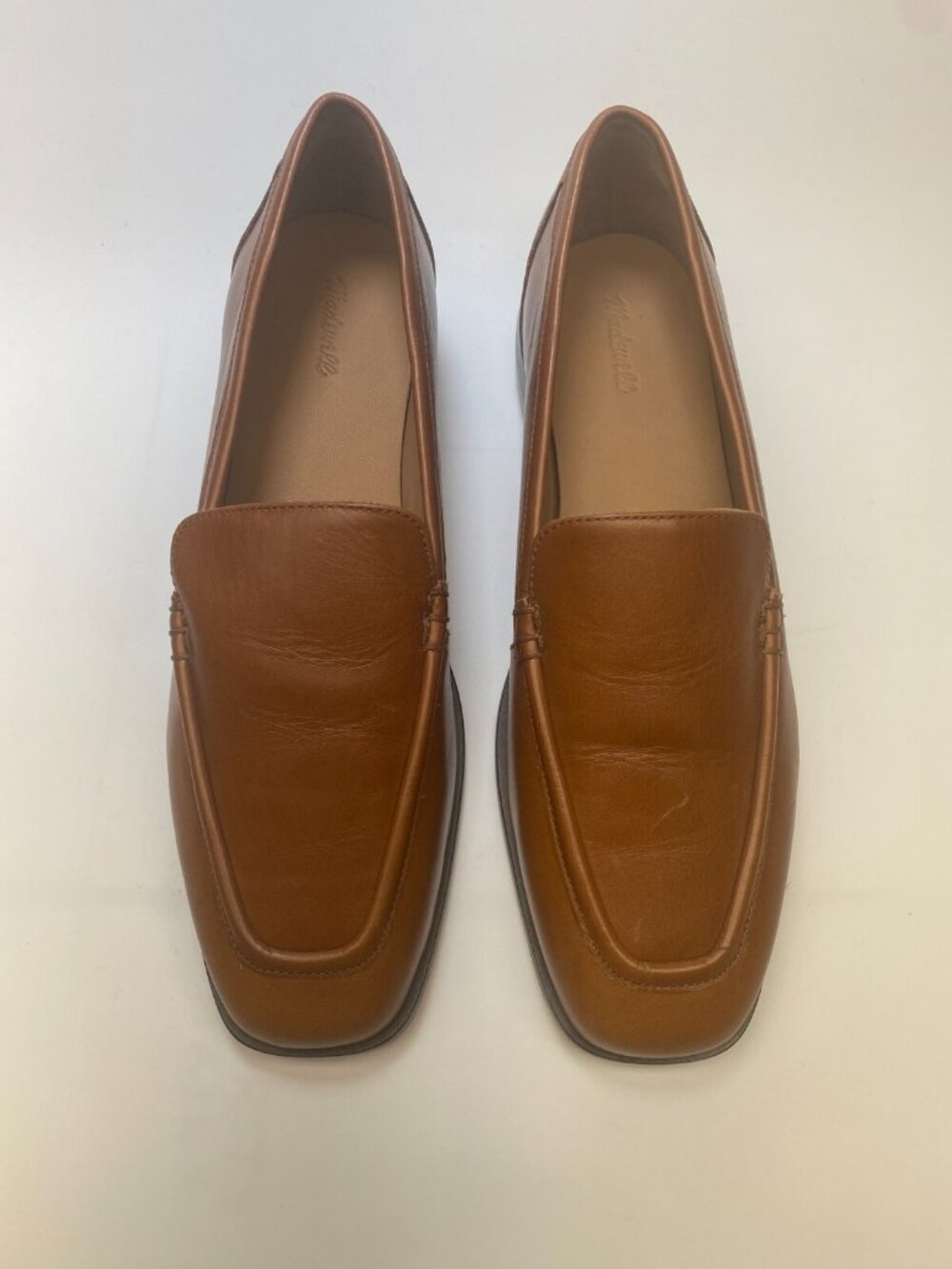 Madewell Women The Bennie Warm Coffee Loafer in Leather Sz 9.5